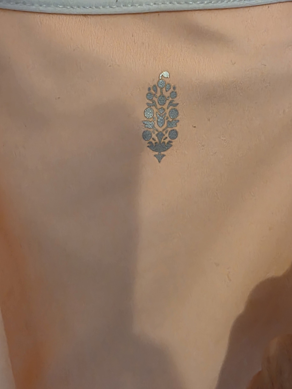 FP Movement by Free People Peach Mini Dress with Cream Trim - Picture 3 of 4